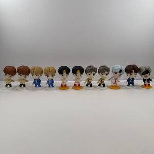 BTS McDonald's TinyTAN Lot of 11 (7 Unique) Happy Meal Toys Throwback Encore